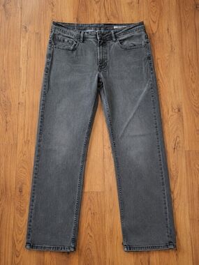 Buffalo David Bitton Jack-X Slim Straight Stretch Gray Jeans 34x32